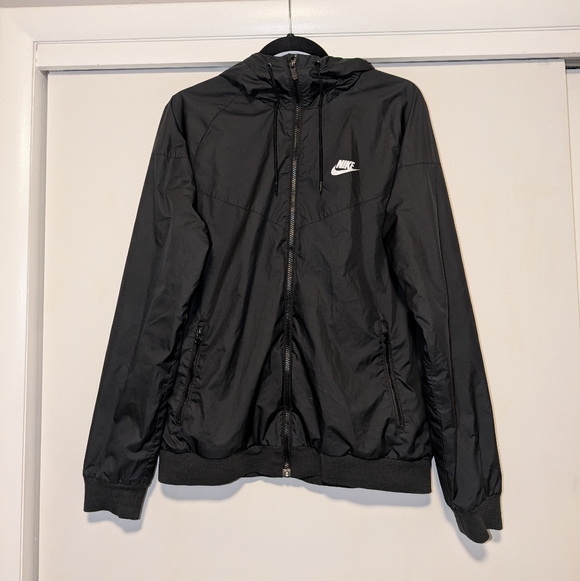 Nike Women's Black Windrunner Hooded Jacket - Picture 2 of 7